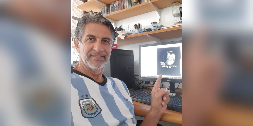 Hugo Rovello é morador de Búzios e torcedor fanático da Argentina