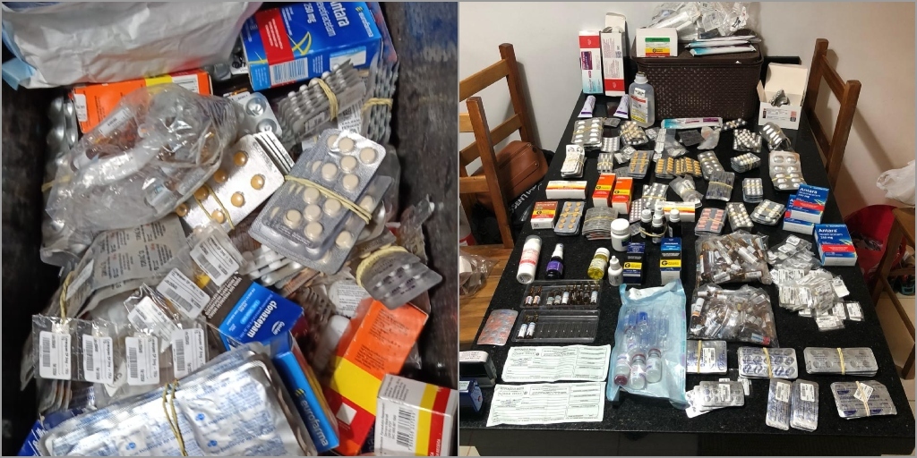 Medicamentos apreendidos em operação da polícia na última semana
